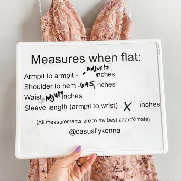 Cinderella Divine | Dusty Rose Pink Sleeveless Deep-V Formal Sequin Sparkle Gown - Picture 11 of 11